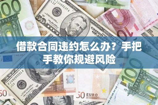 武汉借款合同违约怎么办？手把手教你规避风险