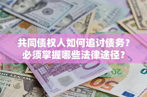 武汉共同债权人如何追讨债务？必须掌握哪些法律途径？