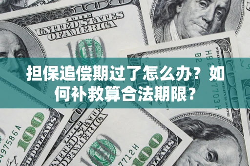 武汉担保追偿期过了怎么办？如何补救算合法期限？