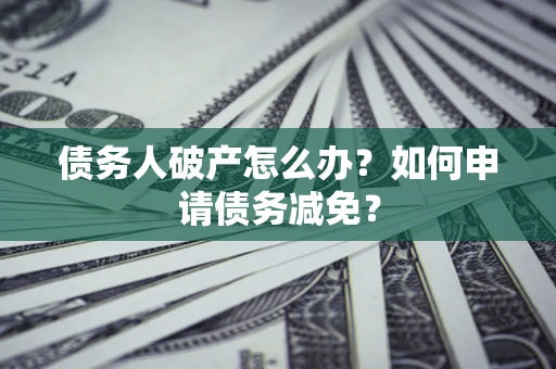武汉债务人破产怎么办？如何申请债务减免？