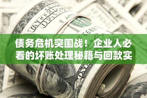 武汉债务危机突围战！企业人必看的坏账处理秘籍与回款实战指南