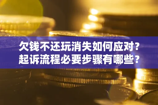 武汉欠钱不还玩消失如何应对？起诉流程必要步骤有哪些？