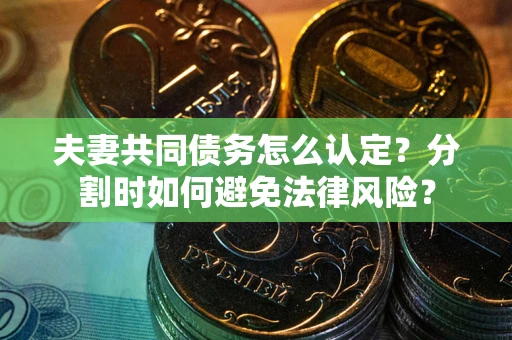武汉夫妻共同债务怎么认定？分割时如何避免法律风险？